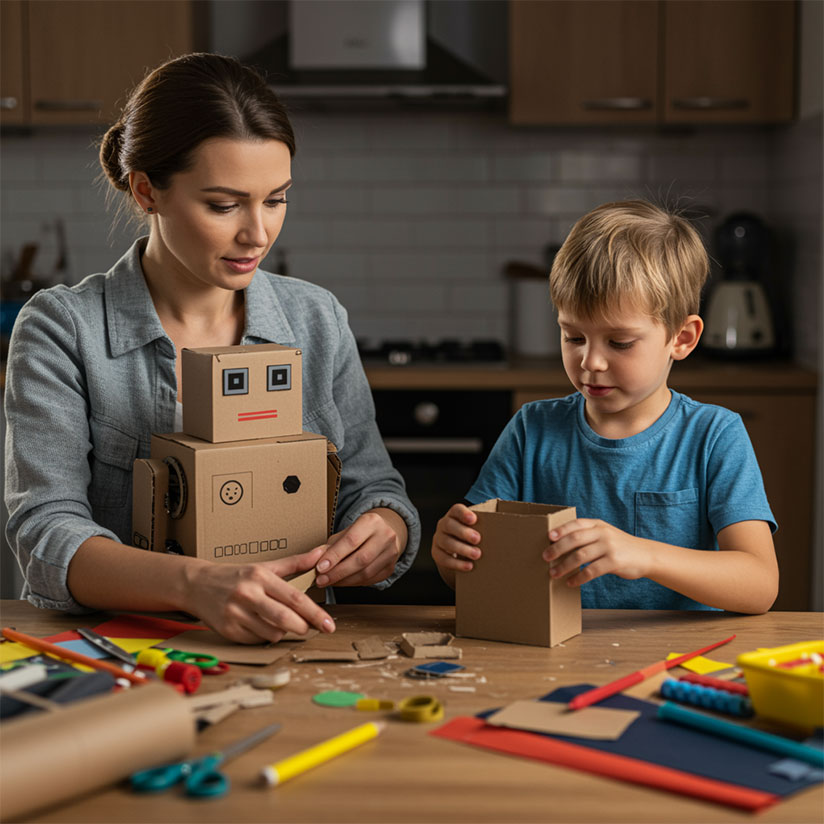 Cardboard Box Robots